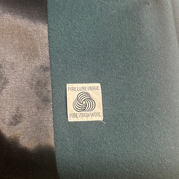 Vintage Wool Forest Green and Black Women's Coat - Picture 8 of 9